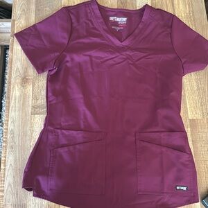 Grey’s anatomy purple scrub v-neck top. Size small. Never worn!